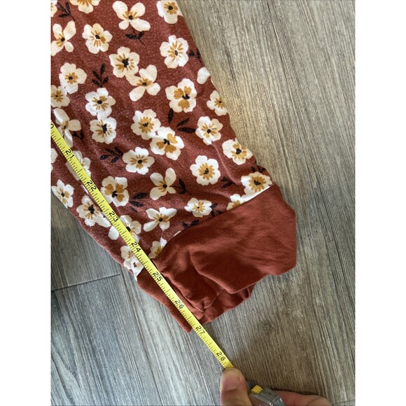 Little Sleepies Mocha Blossom Bamboo Pajama Set Women's Size Medium - Picture 8 of 9